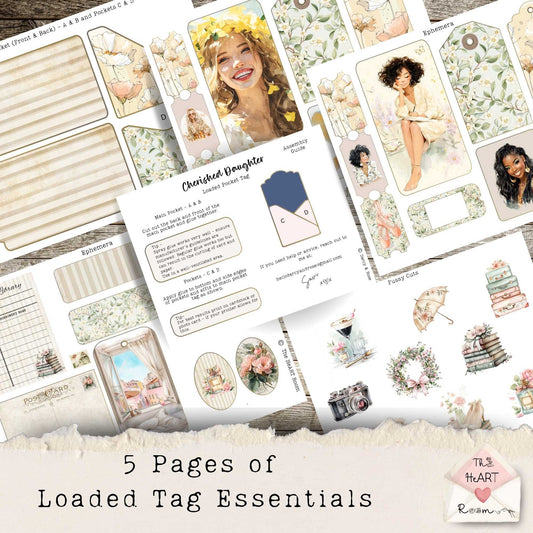 Cherished Daughter Pocket Tag