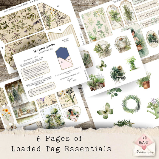 The Herb Garden Pocket Tag